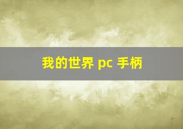 我的世界 pc 手柄